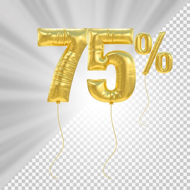 El 75 por ciento ofrece globos en renderización 3D