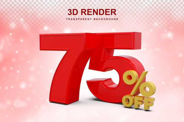 75% de descuento en 3D