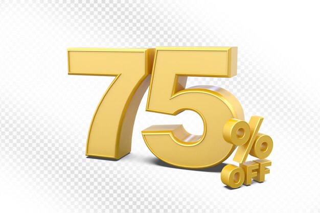 75% de descuento en la venta de oro 3D
