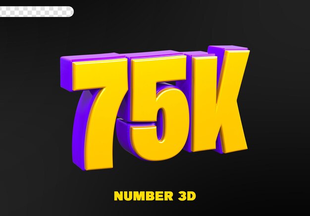 75k sigue el número 3d