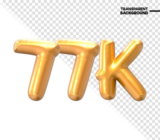 77K numéro d'or 3D rendu