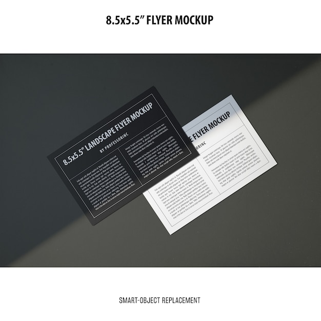 8.5x5.5 Flyer Mockup