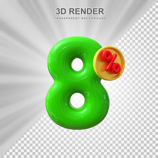 8 por ciento de descuento en la venta de 3D