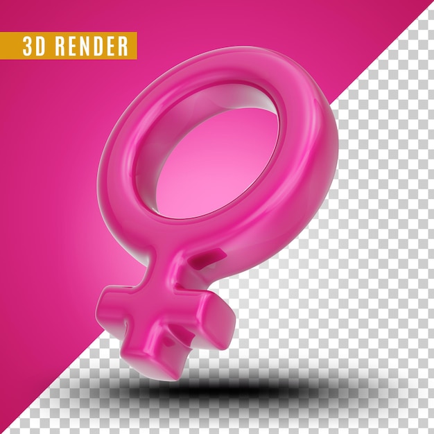 PSD 8 de marzo día de la mujer logo 3d