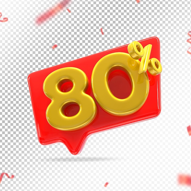 80% D'offre En Rendu 3d