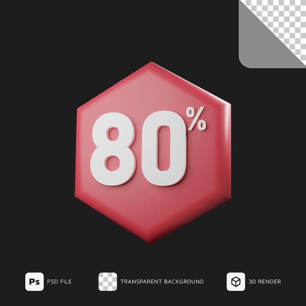 80 prozent 3d-rendering