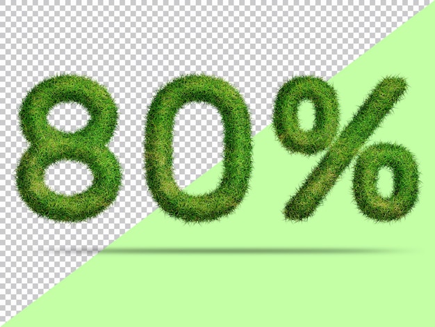 80 Prozent mit realistischem 3D-Gras