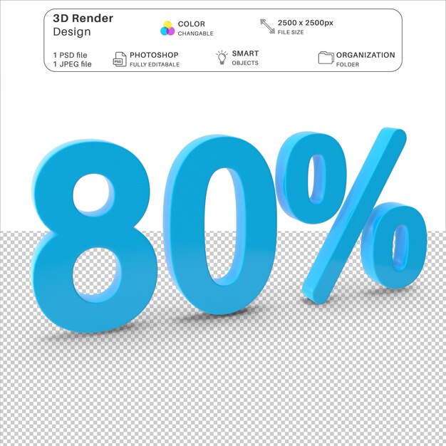 80 Prozent Rabatt auf 3D-Modellierungs-PSD