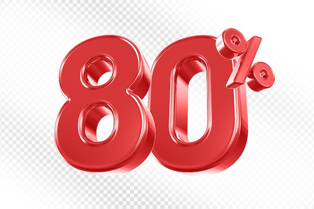 80 Prozent Rabatt auf Rot 3D