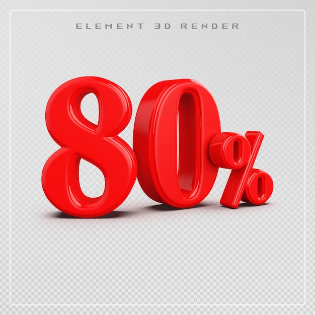 80 Prozent Rabatt