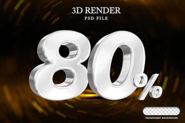 800-prozentiges Rabatt-Angebot 3D-Silber-Rendering