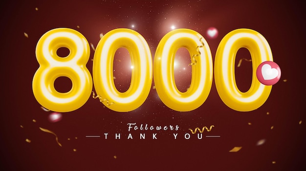 8000 seguidores numero oro