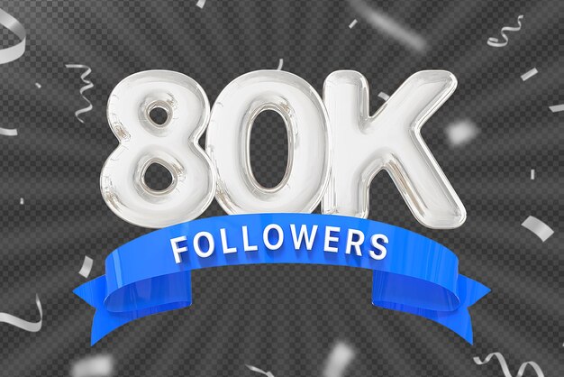 80k número de seguidores