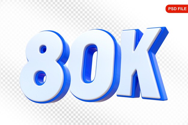 80K Sigue Número Azul Gracias por seguir