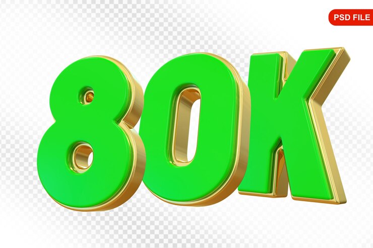 PSD 80k sigue número verde gracias por seguir