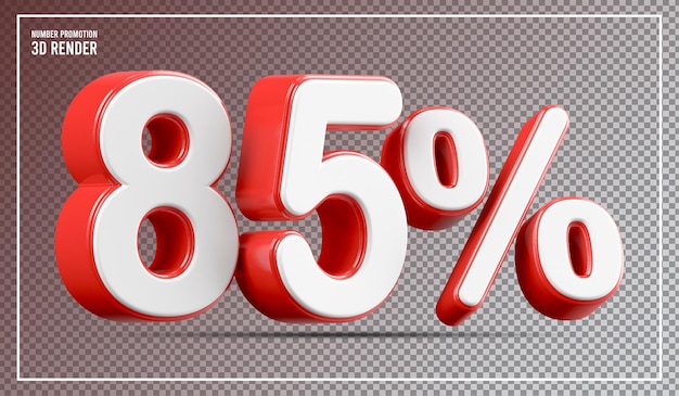 El 85 por ciento de descuento en la promoción especial de ventas