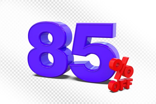 El 85 por ciento de descuento en Purple 3D Promoción de venta