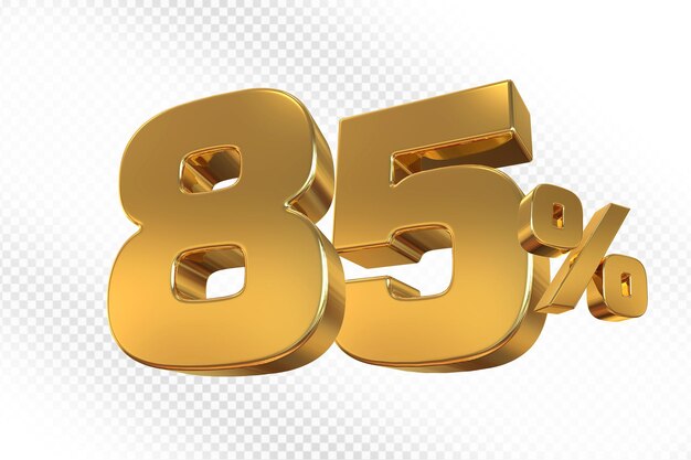 El 85 por ciento de descuento en la venta de oro 3D
