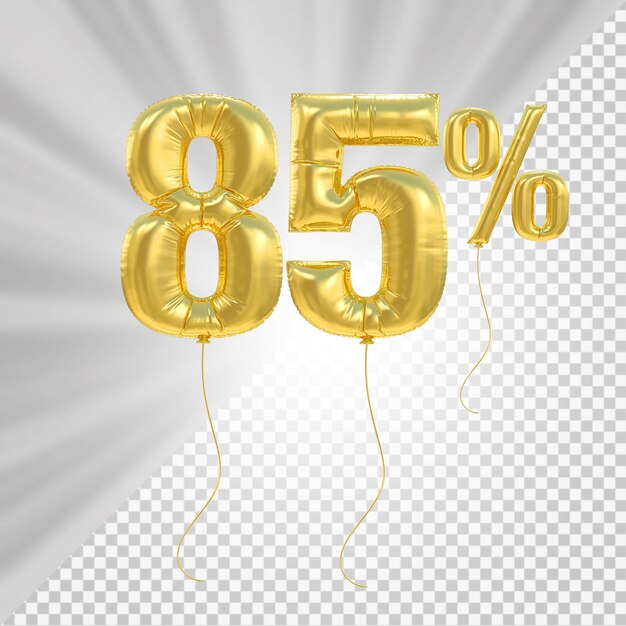 El 85 por ciento ofrece globos en renderización 3D