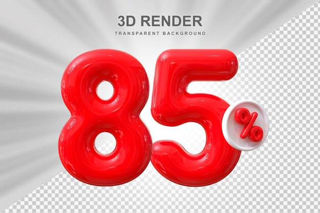 85 Prozent Angebot im 3D-Ballon-Rendering
