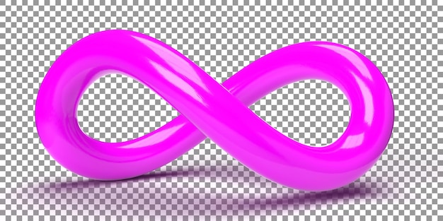 8th august infinity day symbol 3d rendering,  autism awareness day icon 3d illustration.