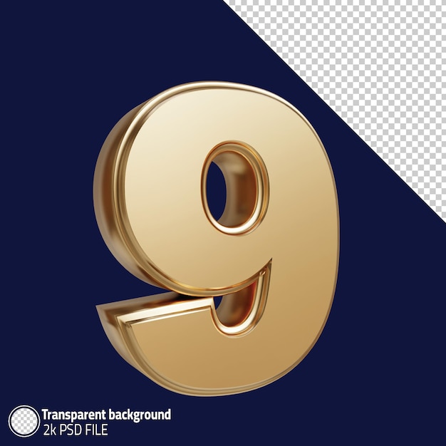 9 3D-Nummer