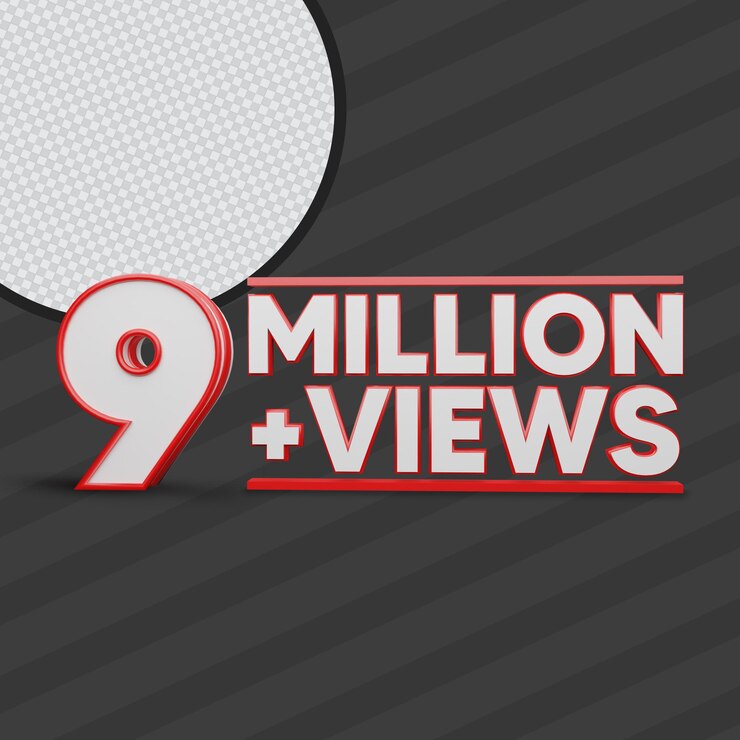 9 millones de vistas 3d render