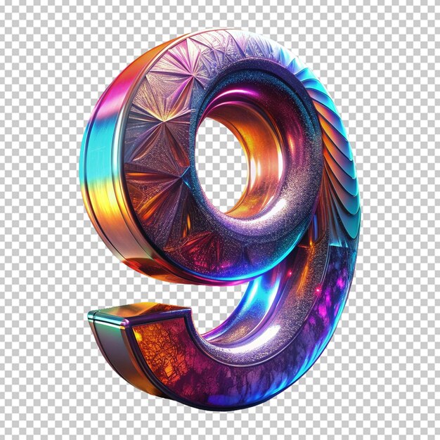 9 número 3d