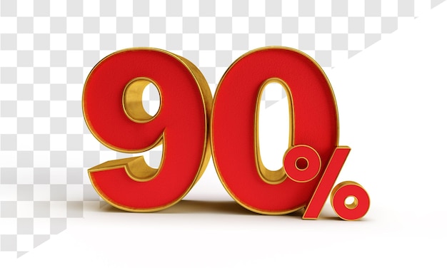90 por ciento en renderizado 3d aislado