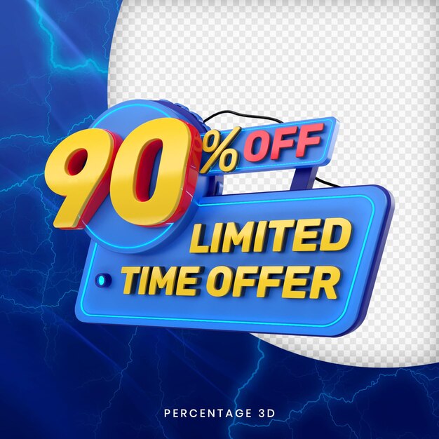 90% de desconto na oferta por tempo limitado 3d