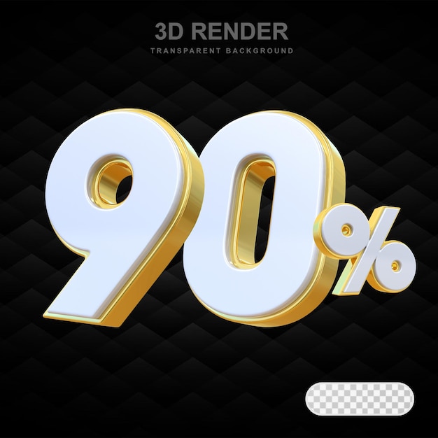 90% de descuento en el número de oro.