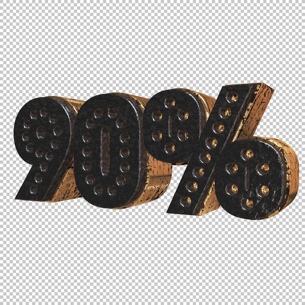 90 percento di rendering 3d