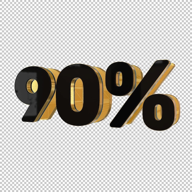90 Prozent 3D-Rendering
