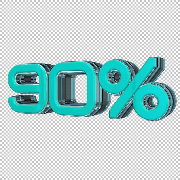 90 Prozent 3D-Rendering