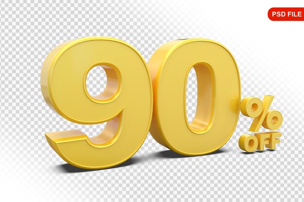 90 Prozent Goldangebot in 3d