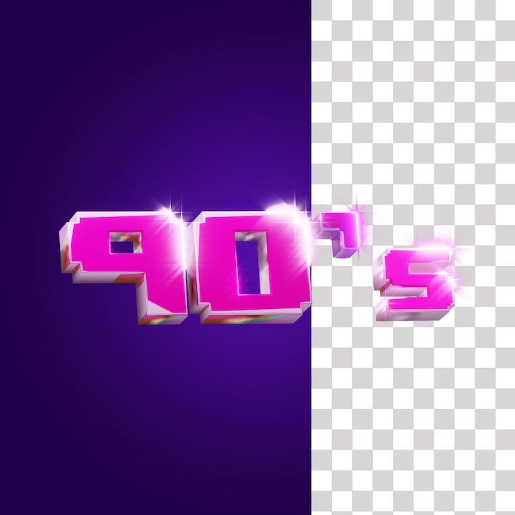 PSD 90 s icona 3d