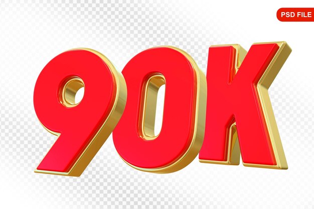 90K Sigue Número Rojo Gracias por seguir