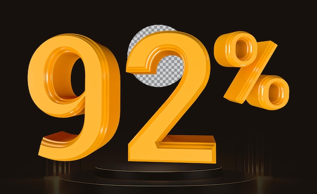 92 Prozent Verkauf golden