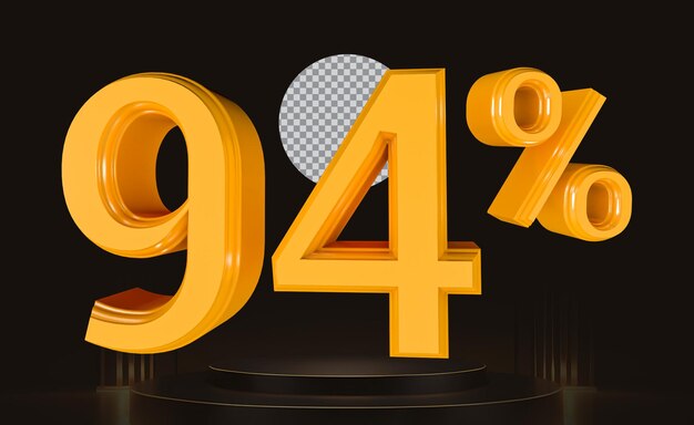 94 Prozent Verkauf goldene