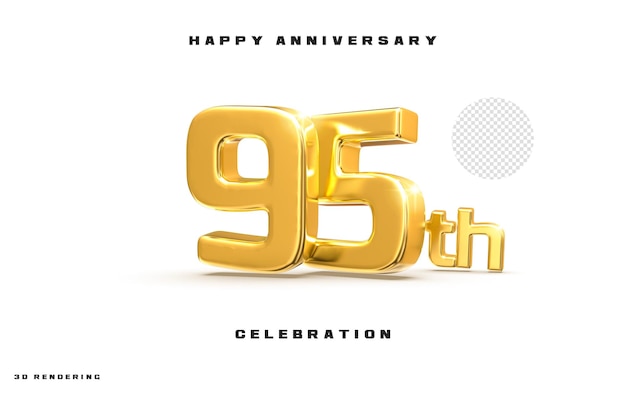 95 feliz aniversario celebración