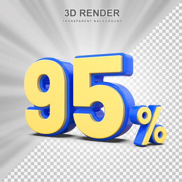 95 Prozent Rabatt-Angebot 3D-Rendering