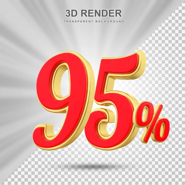 95 Prozent Rabatt-Angebot 3D-Rotgold-Rendering