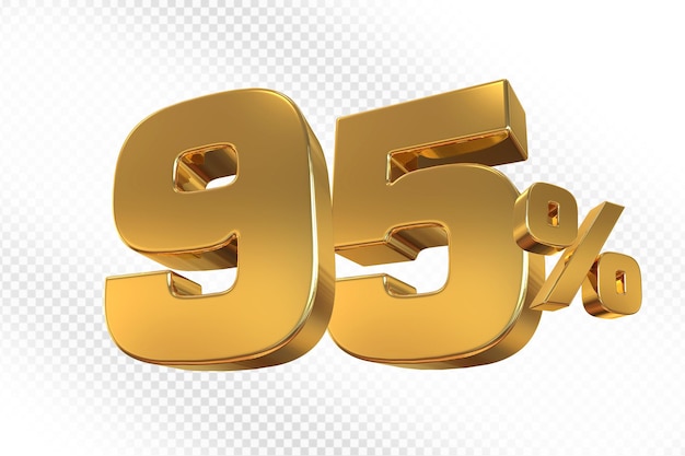 95 Prozent Rabatt auf Gold 3D-Verkäufe