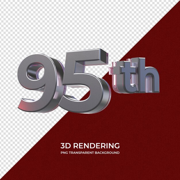 95a representación 3d fondo transparente