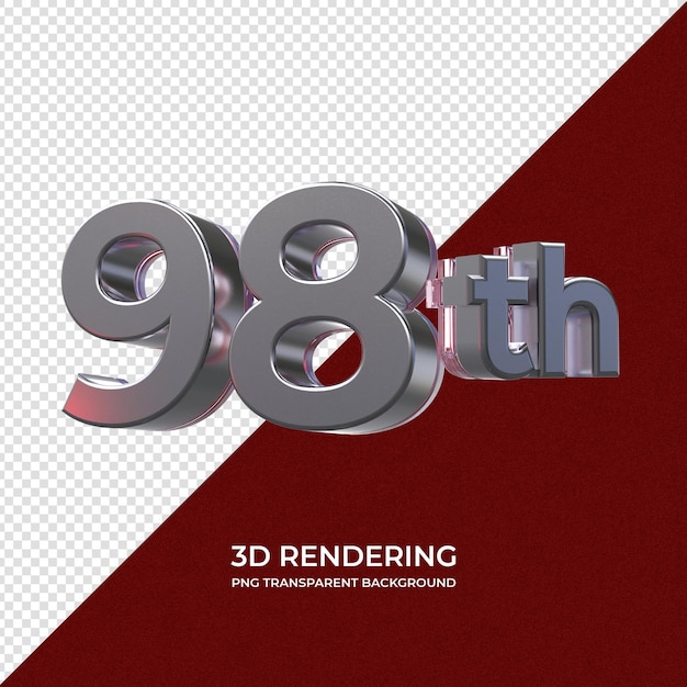 98. 3D-Rendering transparenter Hintergrund