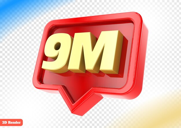 9M Seguir Renderizado 3D