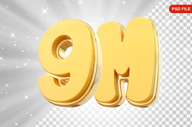 9M Sigue el número de oro Gracias por seguir