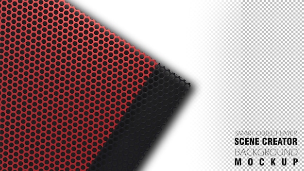a 3d rendering image of colorful metal mesh plate on white background