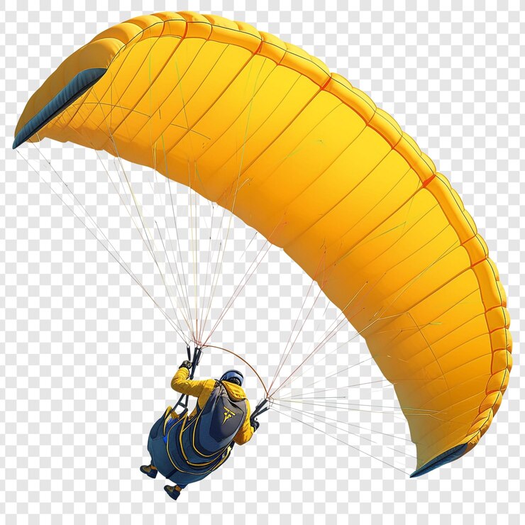 PSD a aventura do parapente voando pelo céu