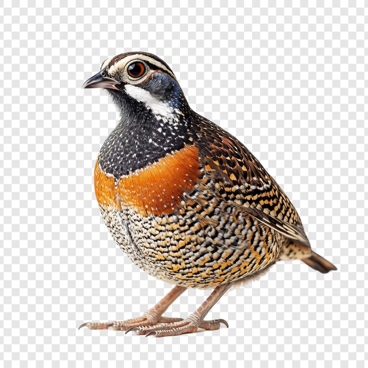 PSD a bird with a black and orange head and orange feathers